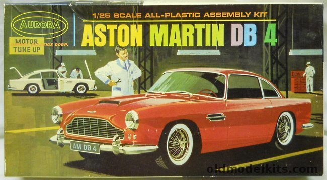 Aurora 1/25 Aston Martin DB-4, 562-198 plastic model kit